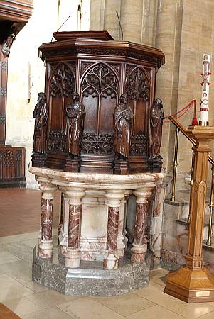 Sherborne Abbey - The Pulpit